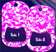 Dog Tag Bottle Opener - Pink and White CAMO 