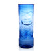 BarConic® Drinkware - Blue Plastic Tiki Cup w/ Lid and Straw - 24 ounce