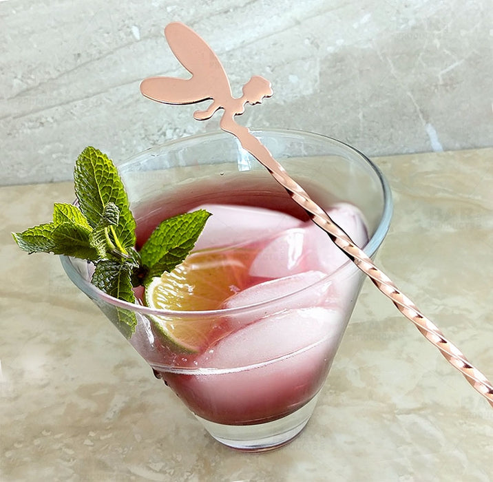 BarConic® Bar Spoon - Copper Plated Cocktail Fairy - 30cm