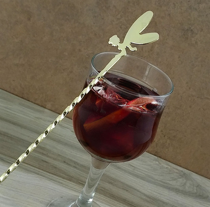 BarConic® Bar Spoon - Gold Plated Cocktail Fairy - 30cm