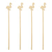 BarConic® Bamboo Flamingo Swizzle Sticks - 100 pack