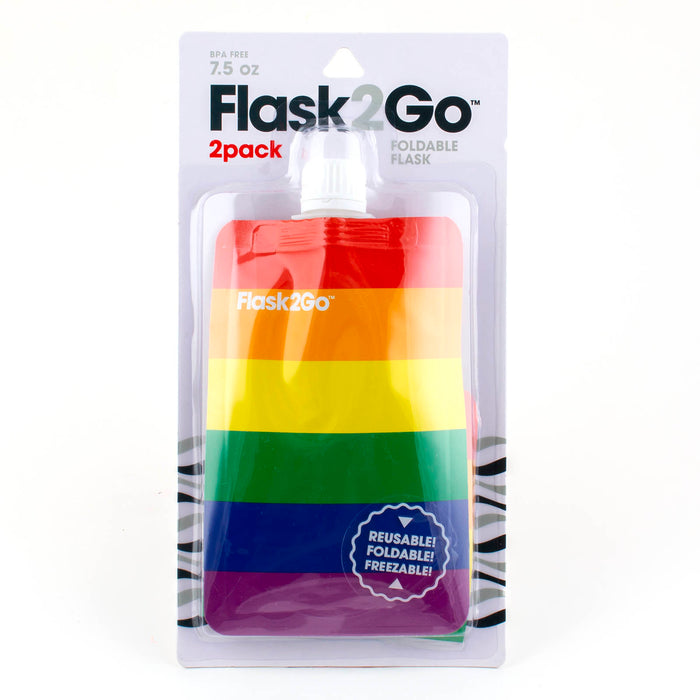 Flask2Go - 2 pack - 7.5 ounce - Color Options