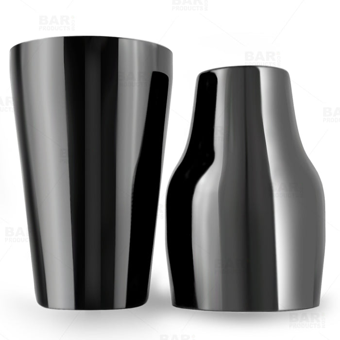 BarConic® French Style 2 Piece Cocktail Shaker - Gun Metal - 20 Oz