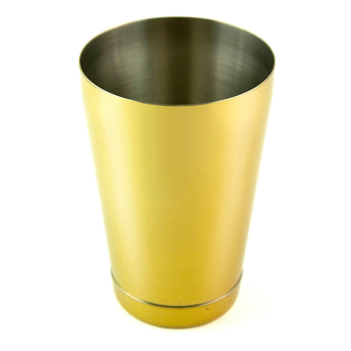 Cocktail Shaker Tin - 18 ounce Weighted - Reflective Gold