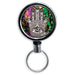 Mirrored Chrome Retractable Reel - Hamsa