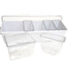 Condiment Holder (4) 1-Quart (1) 2-Quart Fruit Trays - White