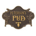 CUSTOMIZABLE Cast Aluminum Plaque (and Bottle Opener) - Hops and Barley Beer Pub Design