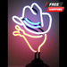 Cowboy NEON Sculpture