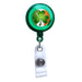 Green - Irish Flag and Shamrock Translucent Plastic Badge Reel