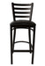 <a href="http://www.barproducts.com/ladder-back-metal-bar-stool-black-vinyl">Ladder Back Metal Bar Stool - Black Vinyl Seat</a>