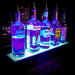 BarConic®  Acrylic Bottle Display Shelf - 1 Tier - Multi Colored Lights - Several Lengths