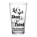 CUSTOMIZABLE - 16oz Pint / Mixing Glass - Sheet Faced Halloween Design