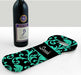 ADD YOUR NAME Wine Totes - Floral Pattern - Several Design Options