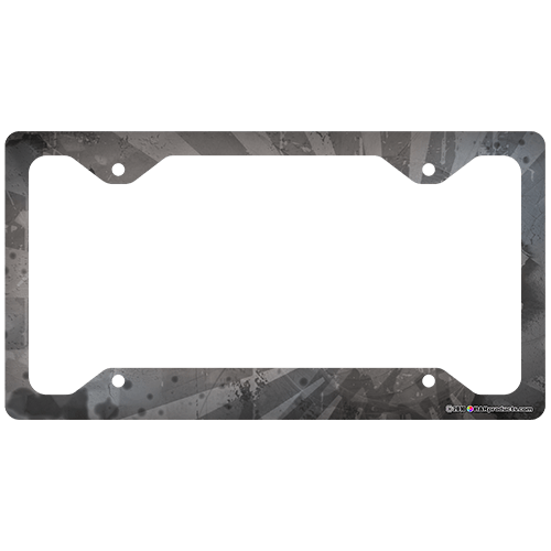 License Plate Frame - Grunge