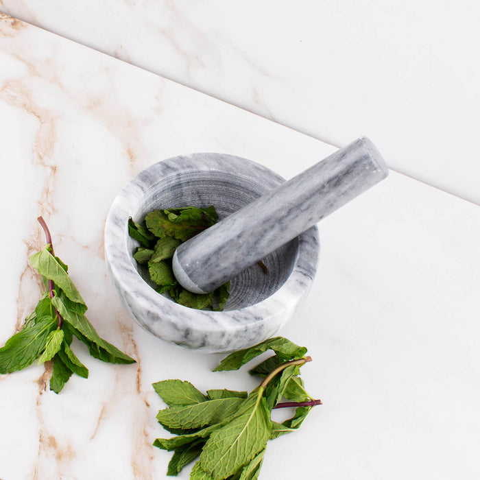 Marble Mortar & Pestle set - Small