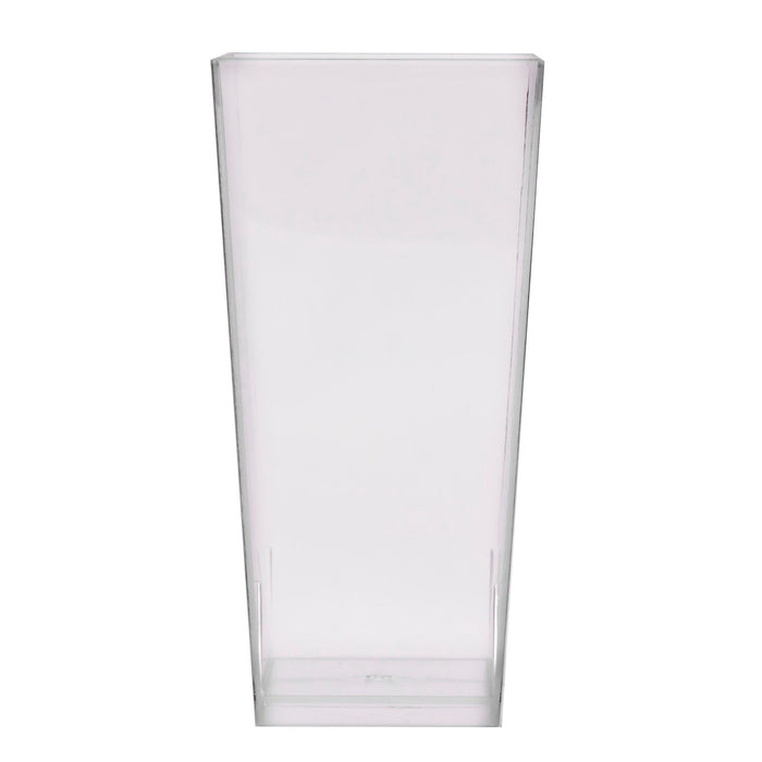 Clear Mini Tall Square Cups - 16 count - 3.5 ounce