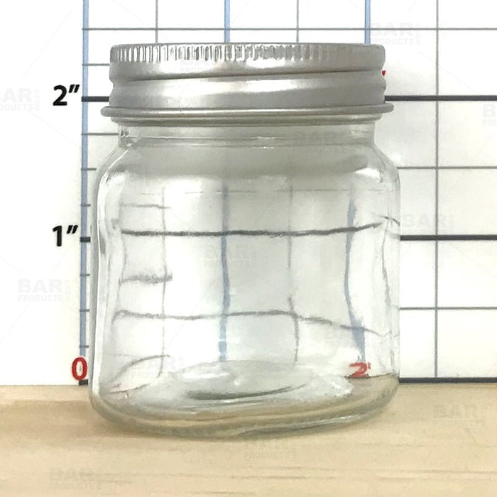 Mini Mason Glass Jars - w/lids - 2.5 ounces - 4 pack