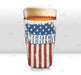 ADD YOUR NAME Pint Glass Cooler - 'MERICA