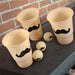 Beer Pong - 24 Pack Mustache Cups and 3 Mustache Balls