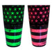 Cocktail Shaker Tin - Printed Designer Series - 28oz weighted - NEON U.S. Flag