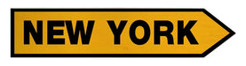New York Wood Arrow Sign- Right