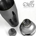 Olea™ 3-Piece Cocktail Shaker Deluxe - Gunmetal Plated - 24 ounce