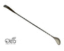 Olea™ Gunmetal Plated Bar Spoon - Bent Tip - 30cm Length