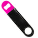 Black Vinylworks™ Coated On Neon Pink Bottle Opener