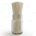 BarConic® "Eco-Friendly" Paper Straws - 7 3/4" Solid White - Packs of 100