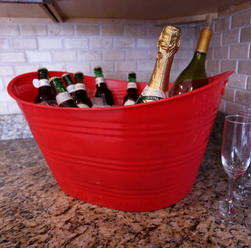 Red Party Bucket/ Beverage Tub
