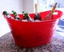 Red Party Bucket/ Beverage Tub