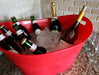 Red Party Bucket/ Beverage Tub