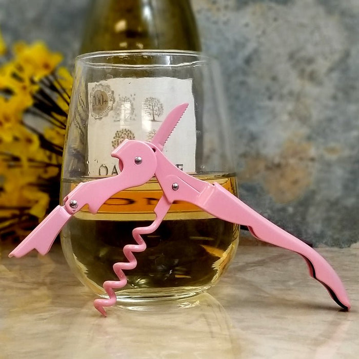 Pink Double Hinged Corkscrew