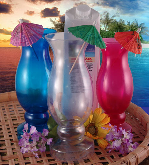 Plastic Hurricane Cup - Size and Color Options