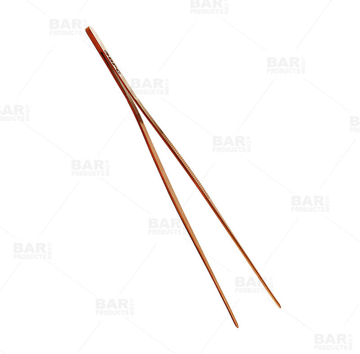 Olea™ Copper Plated Long Garnish Tongs