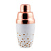 Premium 3 Piece Shaker Set - Polka Dot Design w/ Rose Gold Lid