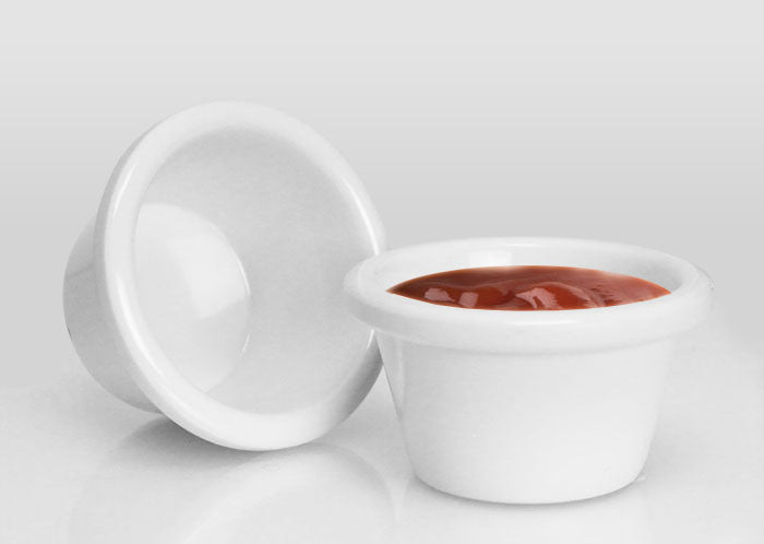 White Melamine Ramekin – 3 ounce (89ml)