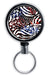 CUSTOMIZABLE Mini Bottle Opener with Retractable Reel - Patriotic Cheetah