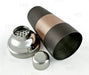 3 piece Cocktail Shaker - Ribbed Espresso / Copper / Stainless Steel - 28 ounce