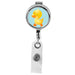 DUCK - Cute Animals Series Mini Chrome ID Badge Reel