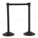 Retractable Belt Stanchion - Textured Black - Set of 2