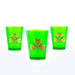 Plastic Shamrock Shot Glasses - Set of 3