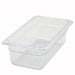 1/3 Size Clear Polycarbonate Food Pan - 4" Deep