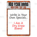 12" x 18" Dry Erase Specials Sign