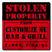 CUSTOMIZABLE Coaster - 3.5in Square Foam - Stolen Property Design