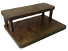 Counter Caddies™ - Walnut-Stained Straight Shelf - Liquor/Wine Bottle Display - 12" Length