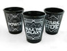 BarConic® 1.75 oz Black Shot Glasses - Multiple Designs