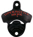 Stationary Bottle Openers - Open Bottle Here - Black