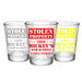 CUSTOMIZABLE - 1.75oz Clear Shot Glass - Stolen Property