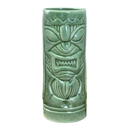 BarConic® Tiki Drinkware - Ceramic Mean Green Mug - 11 ounce